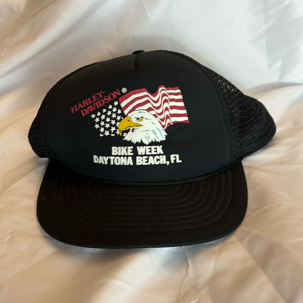 Vintage Harley Davidson Mesh Trucker Hat